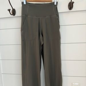 Lululemon Align High-Rise Wide-Leg Pant 31" Grey Sage Size 6 worn once